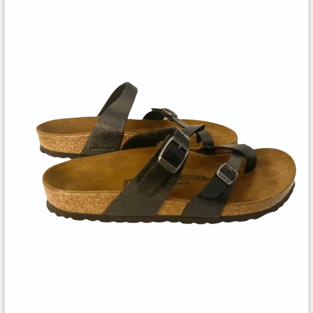 Birkenstock Nayarit leather toe. Practically new!